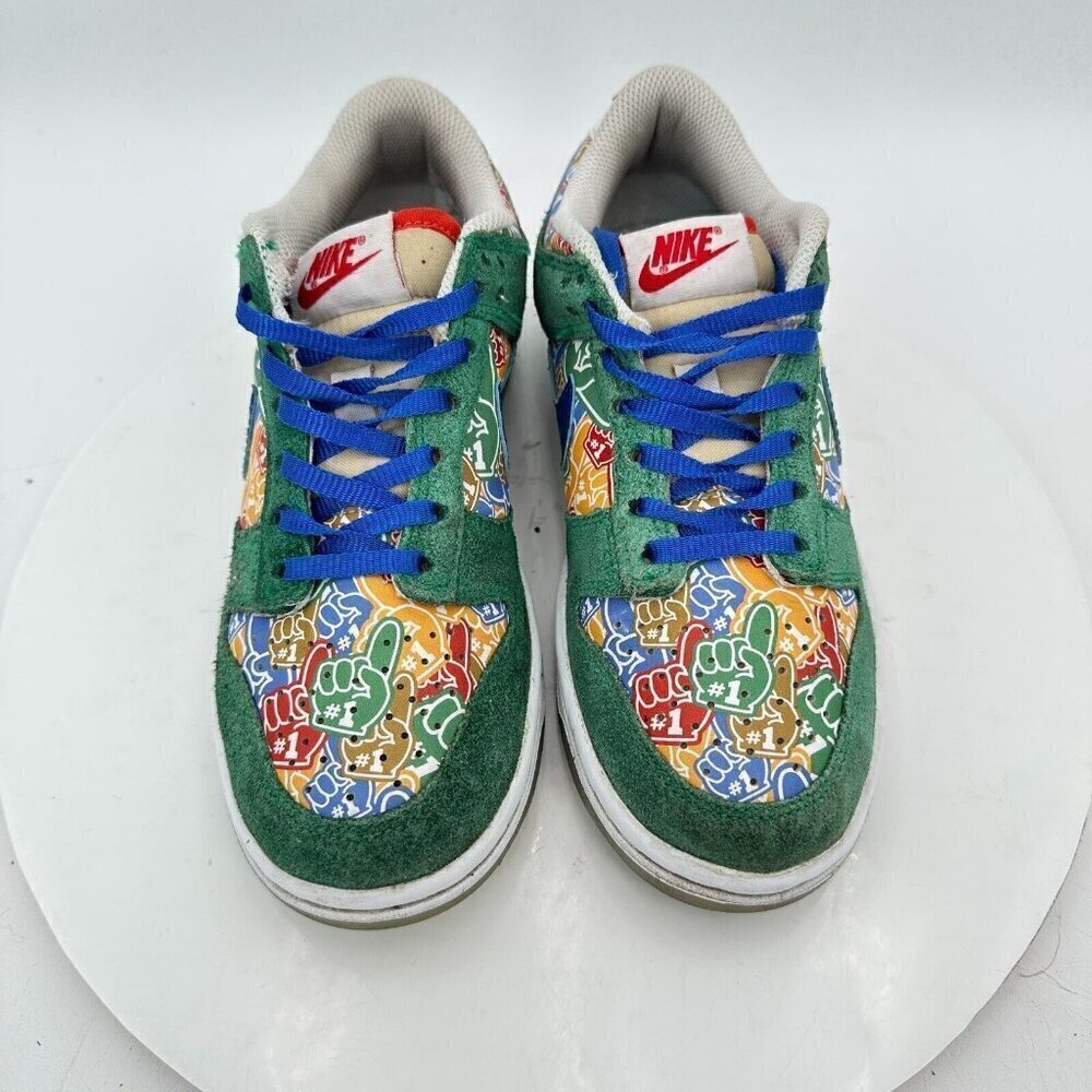 Nike Dunk Low Foam Youth Size 4.5Y Women 6 DZ5299-300 Finger Stadium Green Shoes - Picture 3 of 13
